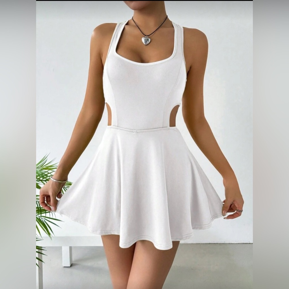Chic White Cutout Mini Dress